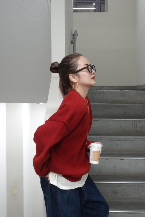 ベーシックルーズニット